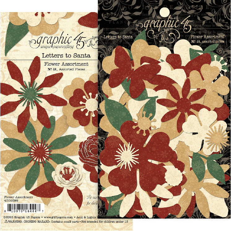 Grafisch 45 brieven aan de kerstman bloemenassortiment